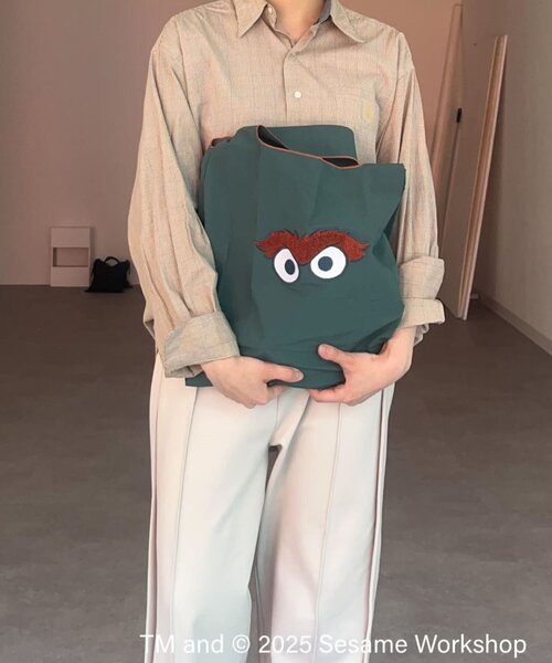 ear PAPILLONNER（イアパピヨネ）の「【SESAME STREET（セサミストリート）】コラボエコバッグ（エコバッグ/サブバッグ・レディース・ブルー/グリーン・FREE）」の14枚目の写真