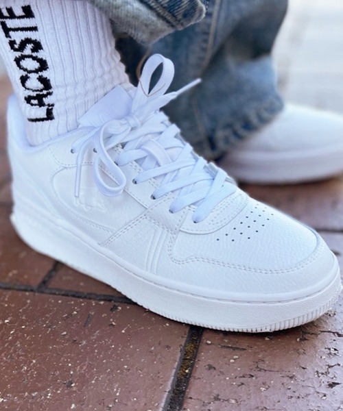 LACOSTE(ラコステ)の「レディース L001 SET 224 6 SFA(スニーカー・レディース・ホワイト×ホワイト・22.5cm/23.0cm/23.5cm/24.5cm/24.0cm)」の1枚目の写真
