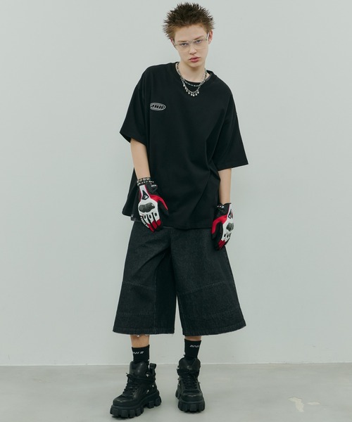 AIVER（アイバー）の「AIVER　ワイドクォーターデニムパンツ（デニムパンツ・メンズ・ブラック/グレー/ライトグレー・SMALL/MEDIUM/LARGE）」の22枚目の写真