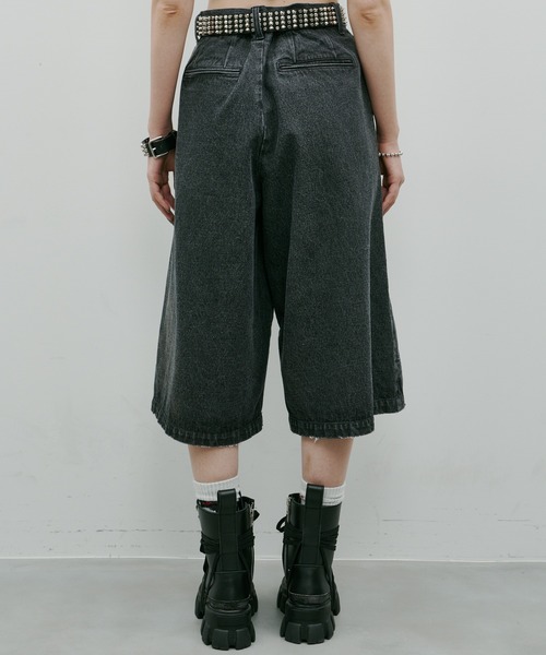 AIVER（アイバー）の「AIVER　ワイドクォーターデニムパンツ（デニムパンツ・メンズ・ブラック/グレー/ライトグレー・SMALL/MEDIUM/LARGE）」の13枚目の写真