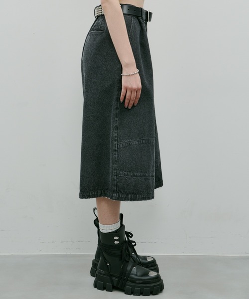 AIVER（アイバー）の「AIVER　ワイドクォーターデニムパンツ（デニムパンツ・メンズ・ブラック/グレー/ライトグレー・SMALL/MEDIUM/LARGE）」の14枚目の写真