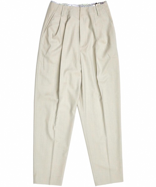 CIEL'AIR(シエルエアー)の「Tuck Pants(スラックス・レディース・ベージュ/ブルー・LARGE/MEDIUM)」の3枚目の写真