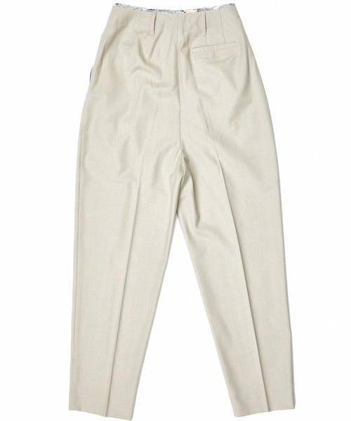 CIEL'AIR(シエルエアー)の「Tuck Pants(スラックス・レディース・ベージュ/ブルー・LARGE/MEDIUM)」の4枚目の写真