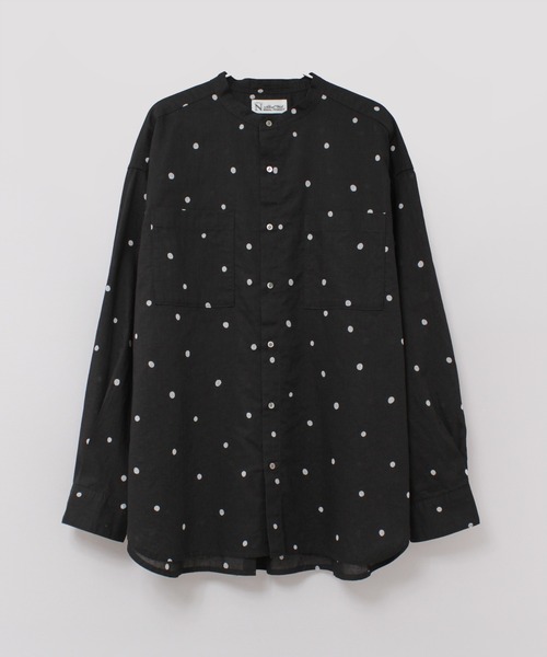 RNA-N（アールエヌエーエヌ）の「B2883 コットンリネンドットベーシックシャツ（シャツ/ブラウス・レディース・ブラック/グリーン/キナリ・FREE）」の6枚目の写真