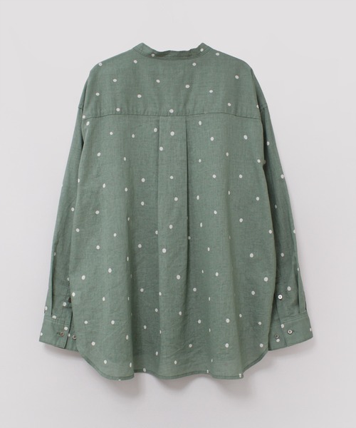 RNA-N（アールエヌエーエヌ）の「B2883 コットンリネンドットベーシックシャツ（シャツ/ブラウス・レディース・ブラック/グリーン/キナリ・FREE）」の11枚目の写真