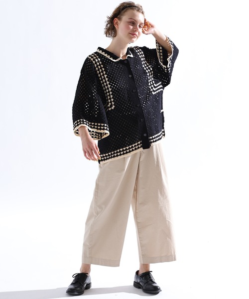 Kelen（ケレン）の「「KELEN / ケレン」 後ろバックル付きカーブラインパンツ ODDI（その他パンツ・レディース・ライトベージュ/ライトイエロー/ライトカーキ・FREE）」の2枚目の写真