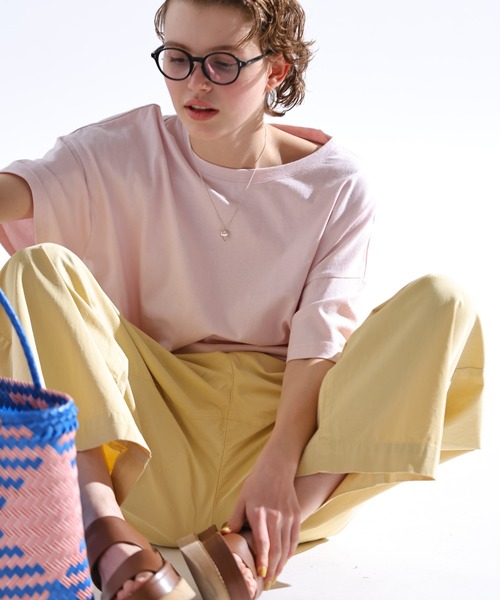 Kelen（ケレン）の「「KELEN / ケレン」 後ろバックル付きカーブラインパンツ ODDI（その他パンツ・レディース・ライトベージュ/ライトイエロー/ライトカーキ・FREE）」の4枚目の写真