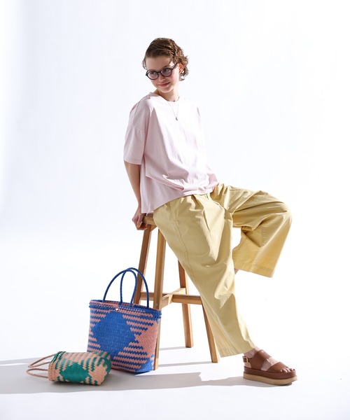 Kelen（ケレン）の「「KELEN / ケレン」 後ろバックル付きカーブラインパンツ ODDI（その他パンツ・レディース・ライトベージュ/ライトイエロー/ライトカーキ・FREE）」の5枚目の写真