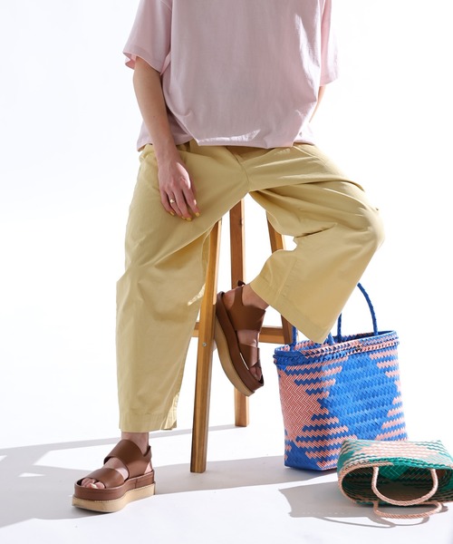 Kelen（ケレン）の「「KELEN / ケレン」 後ろバックル付きカーブラインパンツ ODDI（その他パンツ・レディース・ライトベージュ/ライトイエロー/ライトカーキ・FREE）」の9枚目の写真