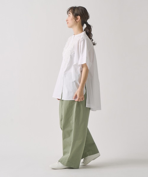 Kelen（ケレン）の「「KELEN / ケレン」 後ろバックル付きカーブラインパンツ ODDI（その他パンツ・レディース・ライトベージュ/ライトイエロー/ライトカーキ・FREE）」の12枚目の写真