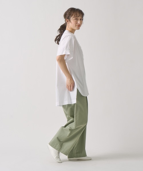 Kelen（ケレン）の「「KELEN / ケレン」 後ろバックル付きカーブラインパンツ ODDI（その他パンツ・レディース・ライトベージュ/ライトイエロー/ライトカーキ・FREE）」の14枚目の写真