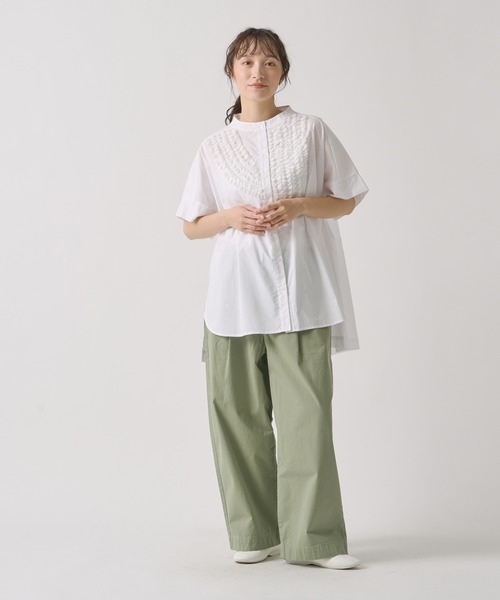 Kelen（ケレン）の「「KELEN / ケレン」 後ろバックル付きカーブラインパンツ ODDI（その他パンツ・レディース・ライトベージュ/ライトイエロー/ライトカーキ・FREE）」の15枚目の写真