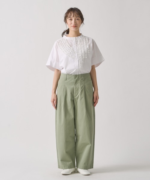 Kelen（ケレン）の「「KELEN / ケレン」 後ろバックル付きカーブラインパンツ ODDI（その他パンツ・レディース・ライトベージュ/ライトイエロー/ライトカーキ・FREE）」の20枚目の写真