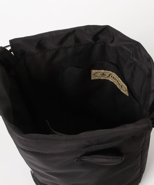 SPRUCE（スプルース）の「EM:パフ猫巾着ショルダーバッグ 軽量117g（ショルダーバッグ・レディース・アイボリー/ブラック/グレー・FREE）」の7枚目の写真