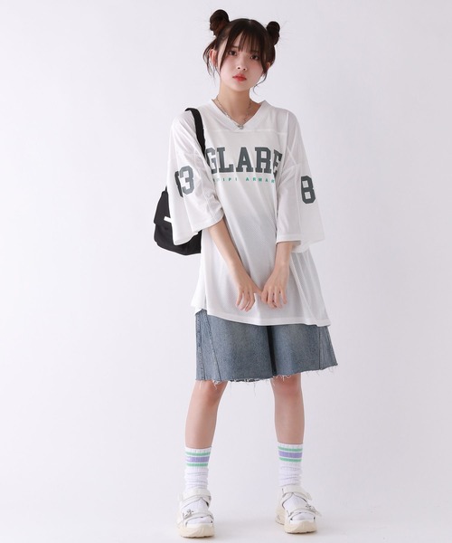 repipi armario（レピピ アルマリオ）の「メッシュルーズワンピース（ワンピース・キッズ・ホワイト/ブラック/ネイビー・SMALL/LARGE/MEDIUM）」の2枚目の写真