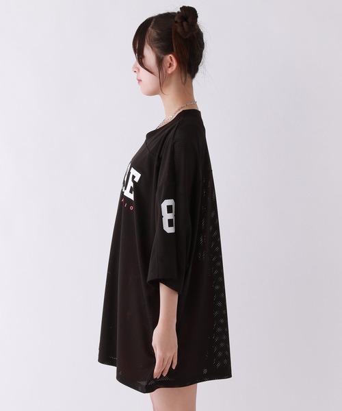 repipi armario（レピピ アルマリオ）の「メッシュルーズワンピース（ワンピース・キッズ・ホワイト/ブラック/ネイビー・SMALL/LARGE/MEDIUM）」の9枚目の写真