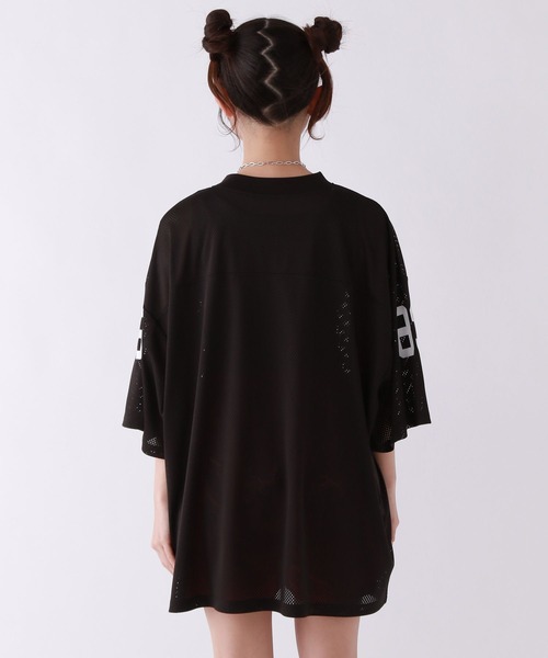 repipi armario（レピピ アルマリオ）の「メッシュルーズワンピース（ワンピース・キッズ・ホワイト/ブラック/ネイビー・SMALL/LARGE/MEDIUM）」の10枚目の写真