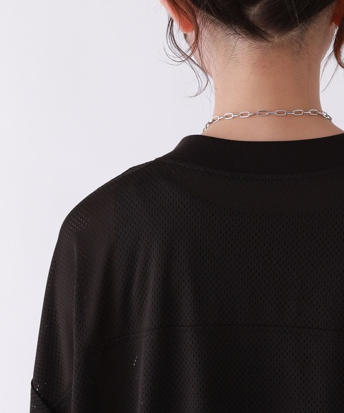 repipi armario（レピピ アルマリオ）の「メッシュルーズワンピース（ワンピース・キッズ・ホワイト/ブラック/ネイビー・SMALL/LARGE/MEDIUM）」の15枚目の写真