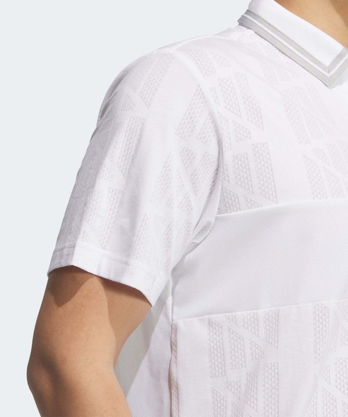 adidas（アディダス）の「ビヨンド ザ コース ジャガード BOSロゴ 半袖シャツ【adidas Golf/アディダスゴルフ】（ポロシャツ・メンズ・ホワイト/ブラック/クリーム・XX-LARGE/LARGE/MEDIUM/SMALL/X-LARGE）」の8枚目の写真