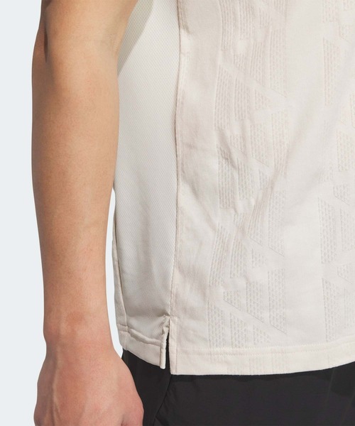 adidas（アディダス）の「ビヨンド ザ コース ジャガード BOSロゴ 半袖シャツ【adidas Golf/アディダスゴルフ】（ポロシャツ・メンズ・ホワイト/ブラック/クリーム・XX-LARGE/LARGE/MEDIUM/SMALL/X-LARGE）」の17枚目の写真