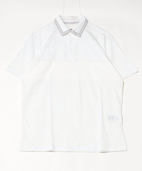 adidas（アディダス）の「ビヨンド ザ コース ジャガード BOSロゴ 半袖シャツ【adidas Golf/アディダスゴルフ】（ポロシャツ・メンズ・ホワイト/ブラック/クリーム・XX-LARGE/LARGE/MEDIUM/SMALL/X-LARGE）」の18枚目の写真