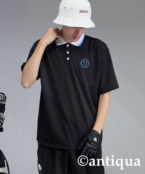 antiqua（アンティカ）の「【STCH】配色ポロシャツ（ポロシャツ・レディース・ネイビー/グレー/ブラック・LXL/ML）」の16枚目の写真