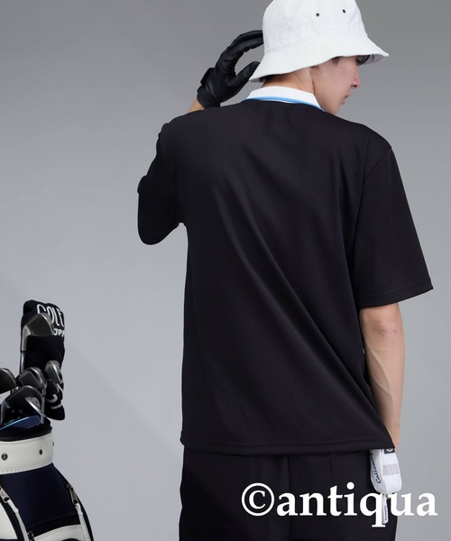 antiqua（アンティカ）の「【STCH】配色ポロシャツ（ポロシャツ・レディース・ネイビー/グレー/ブラック・LXL/ML）」の19枚目の写真