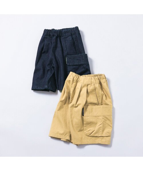 セール】【ジュニア対応】ワイドポケットハーフパンツ（カーゴ