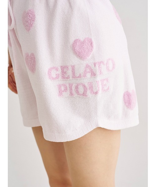 ジェラートピケ gelato pique ハート柄ショートパンツ （オフ