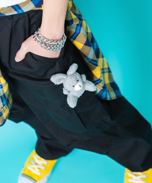 ankoROCK(アンコロック)の「TEDDY ankoROCK ワイドカーゴパンツ(カーゴパンツ・メンズ・ブラック系1/ブラック系2/カーキ系1/カーキ系2・S/M/L)」の10枚目の写真