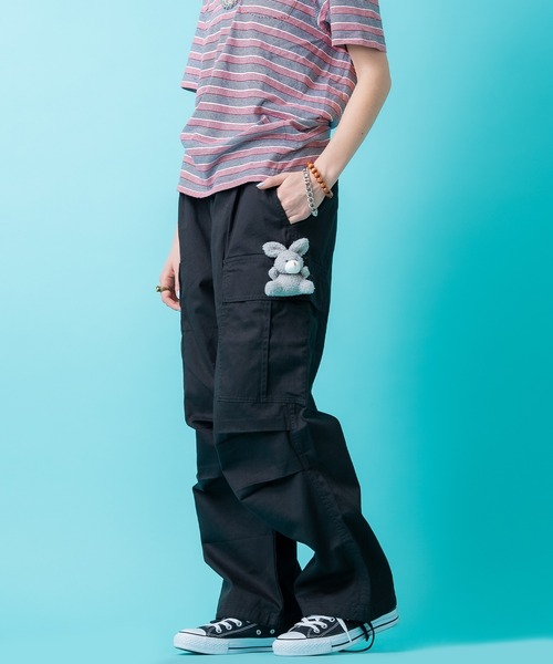 ankoROCK(アンコロック)の「TEDDY ankoROCK ワイドカーゴパンツ(カーゴパンツ・メンズ・ブラック系1/ブラック系2/カーキ系1/カーキ系2・S/M/L)」の12枚目の写真