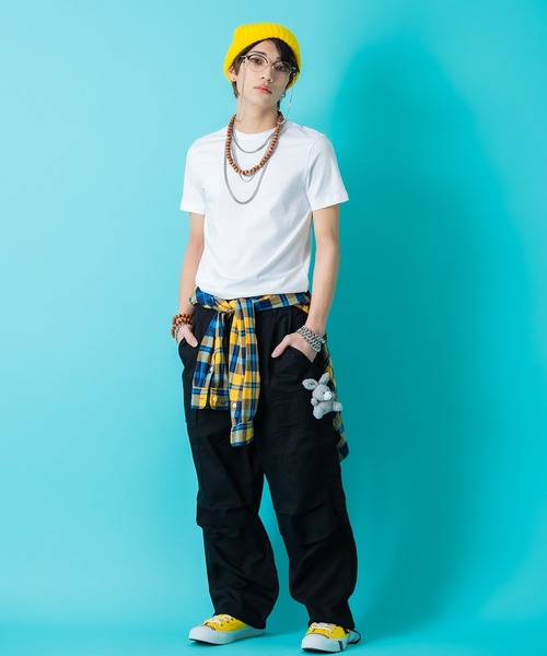 ankoROCK(アンコロック)の「TEDDY ankoROCK ワイドカーゴパンツ(カーゴパンツ・メンズ・ブラック系1/ブラック系2/カーキ系1/カーキ系2・S/M/L)」の11枚目の写真