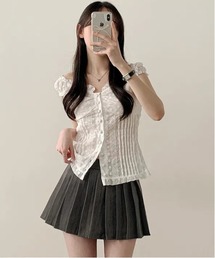 gossip！ロサンゼルス | Y2K フリル×コット ビスチェ  トップス(Tシャツ/カットソー)