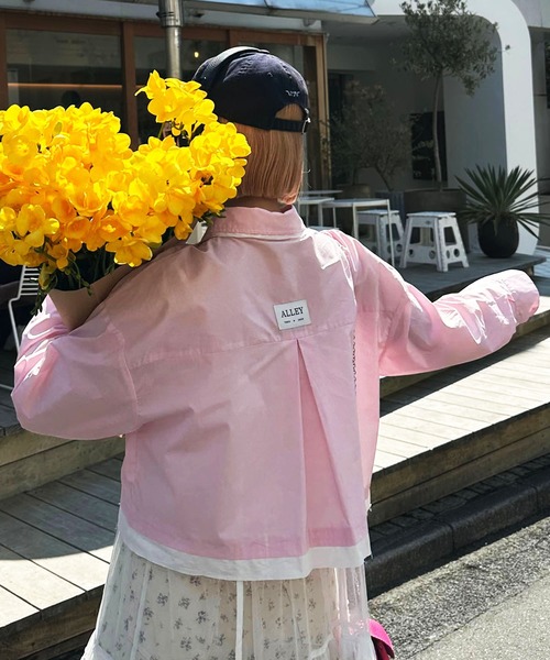 Alley Tokyo(アリートーキョー)の「切りっぱシャツ(シャツ/ブラウス・レディース・サックスブルー/ピンク・FREE)」の1枚目の写真