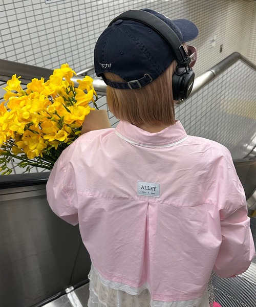 Alley Tokyo(アリートーキョー)の「切りっぱシャツ(シャツ/ブラウス・レディース・サックスブルー/ピンク・FREE)」の5枚目の写真