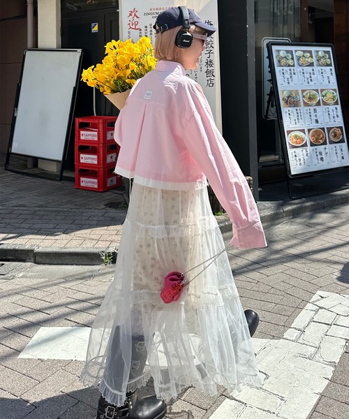 Alley Tokyo(アリートーキョー)の「切りっぱシャツ(シャツ/ブラウス・レディース・サックスブルー/ピンク・FREE)」の10枚目の写真