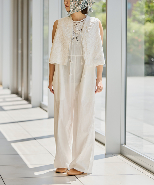 セール】IENA LA BOUCLE ジオメトリックタックショートベスト