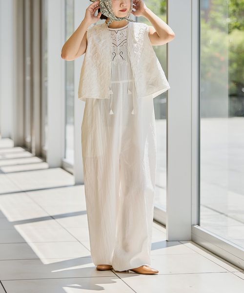 IENA LA BOUCLE チェックノーカラーコート◇（ノーカラーコート