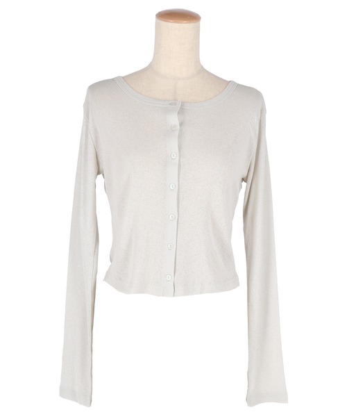 coca(coca)(コカ)の「シアージョーゼットコンパクトカーディガン(カーディガン/ボレロ・レディース・ブラック/ライトグレー/レッド/アイボリー・S/M/L)」の16枚目の写真