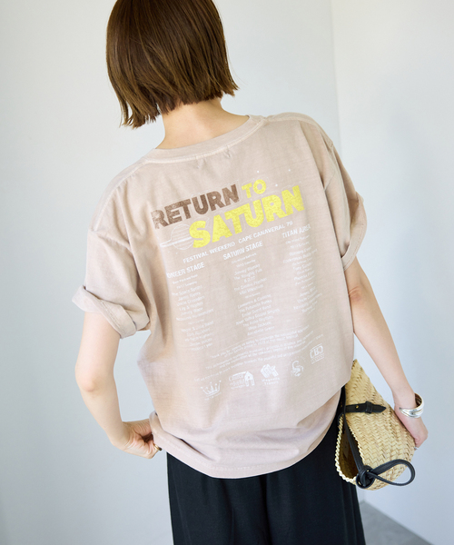 SLOBE IENA(スローブイエナ)の「ORIGINAL TOUR TEE(Tシャツ/カットソー・レディース・ブラック/ベージュ/ネイビー・FREE)」の11枚目の写真