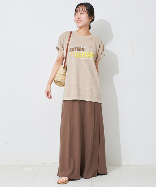 SLOBE IENA(スローブイエナ)の「ORIGINAL TOUR TEE(Tシャツ/カットソー・レディース・ブラック/ベージュ/ネイビー・FREE)」の12枚目の写真