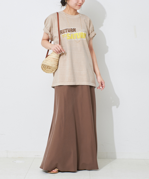 SLOBE IENA(スローブイエナ)の「ORIGINAL TOUR TEE(Tシャツ/カットソー・レディース・ブラック/ベージュ/ネイビー・FREE)」の14枚目の写真