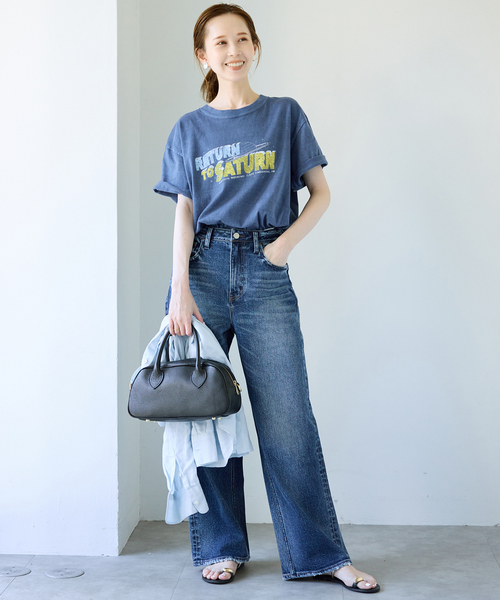 SLOBE IENA(スローブイエナ)の「ORIGINAL TOUR TEE(Tシャツ/カットソー・レディース・ブラック/ベージュ/ネイビー・FREE)」の19枚目の写真