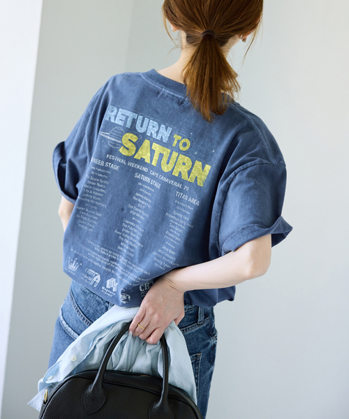 SLOBE IENA(スローブイエナ)の「ORIGINAL TOUR TEE(Tシャツ/カットソー・レディース・ブラック/ベージュ/ネイビー・FREE)」の21枚目の写真