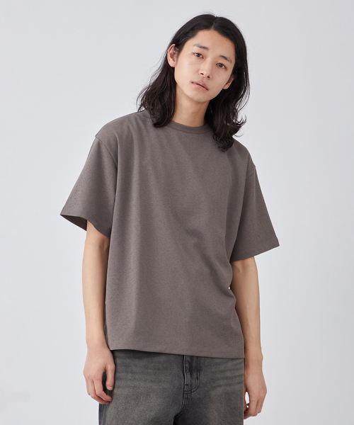 セール】【吸水速乾】スラブドライ ポンチ クルーネックTシャツ