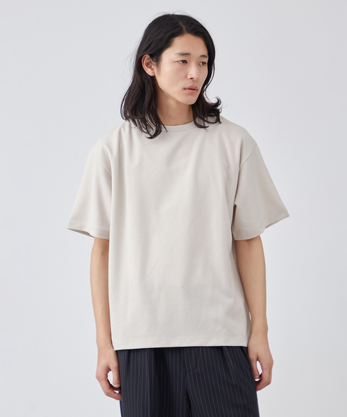 ◆boohoo◆スプレーウォッシュ クルーネック Tシャツ クルーネックTシャツ／半袖／ウォッシャブル／コットンフライス