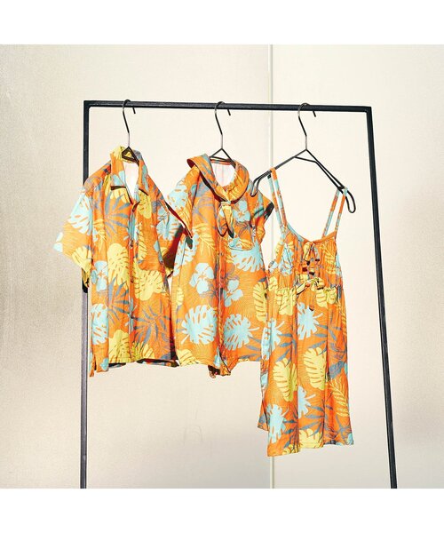 F.O.KIDS（エフオーキッズ）の「【リンク/ジュニア対応】3柄アロハショーツ（その他パンツ・キッズ・キナリ/オレンジ/レインボー・110/100/90/140/130/80/120）」の13枚目の写真