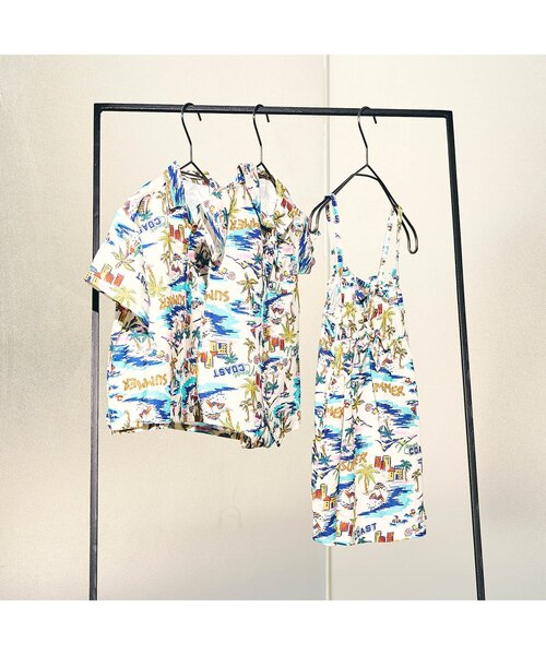 F.O.KIDS（エフオーキッズ）の「【リンク/ジュニア対応】3柄アロハショーツ（その他パンツ・キッズ・キナリ/オレンジ/レインボー・110/100/90/140/130/80/120）」の14枚目の写真