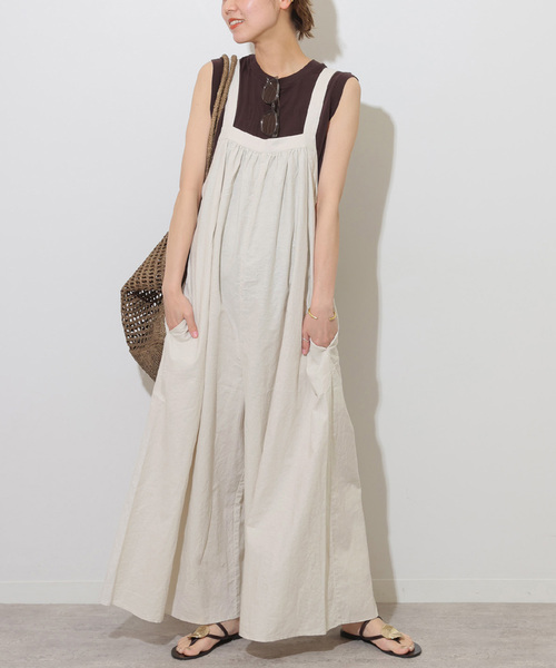 美品】JOURNAL STANDARD サロペット　コットン100% ジャーナル セール】《追加2》手洗い可 / ギャザーサロペット（サロペット