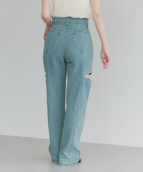 LUBIANA ピュアコットン デニム ジーンズ オーガニックコットン12ozデニム / シューカットジーンズ